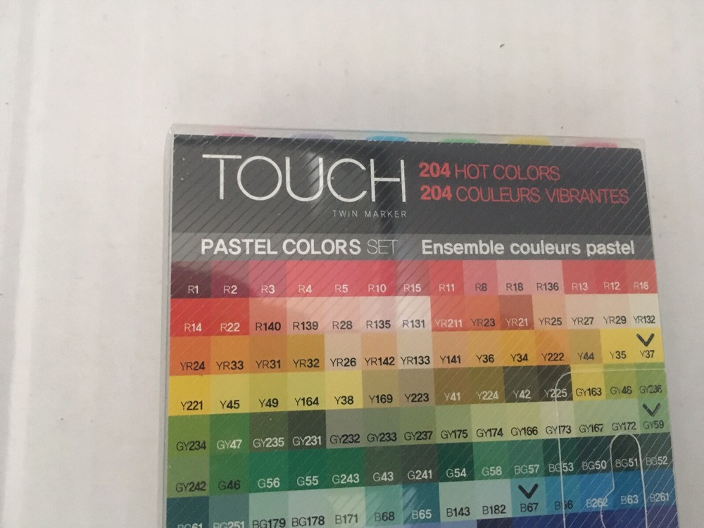 Touch 6 Twin Marker Set. Pastel Colours