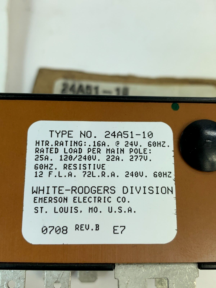 NEW White Rodgers 24a51-10 Time Delay Relay
