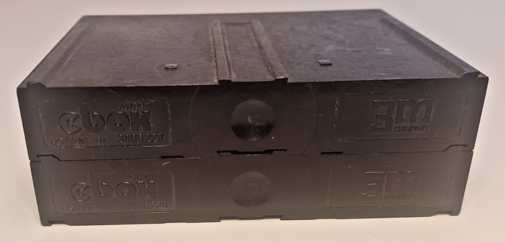 Vintage 3M Scotch CBOX Push-button Auto Eject Storage 2 Drawers w/2 Cassettes