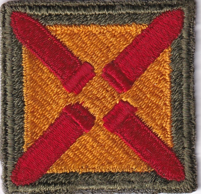4th Coast Artillery District patch unissued US Army real WWII make