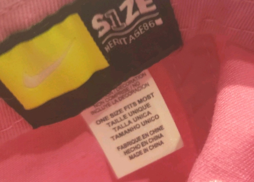 Nike Pink Cotton Ball Cap - Adjustable