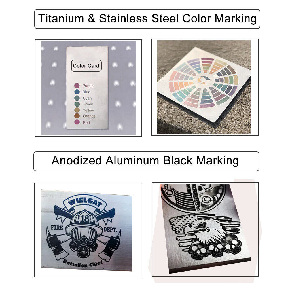 60W JPT M7 Mopa Fiber Laser Engraving Color Marking machine 300mm Lens for Metal