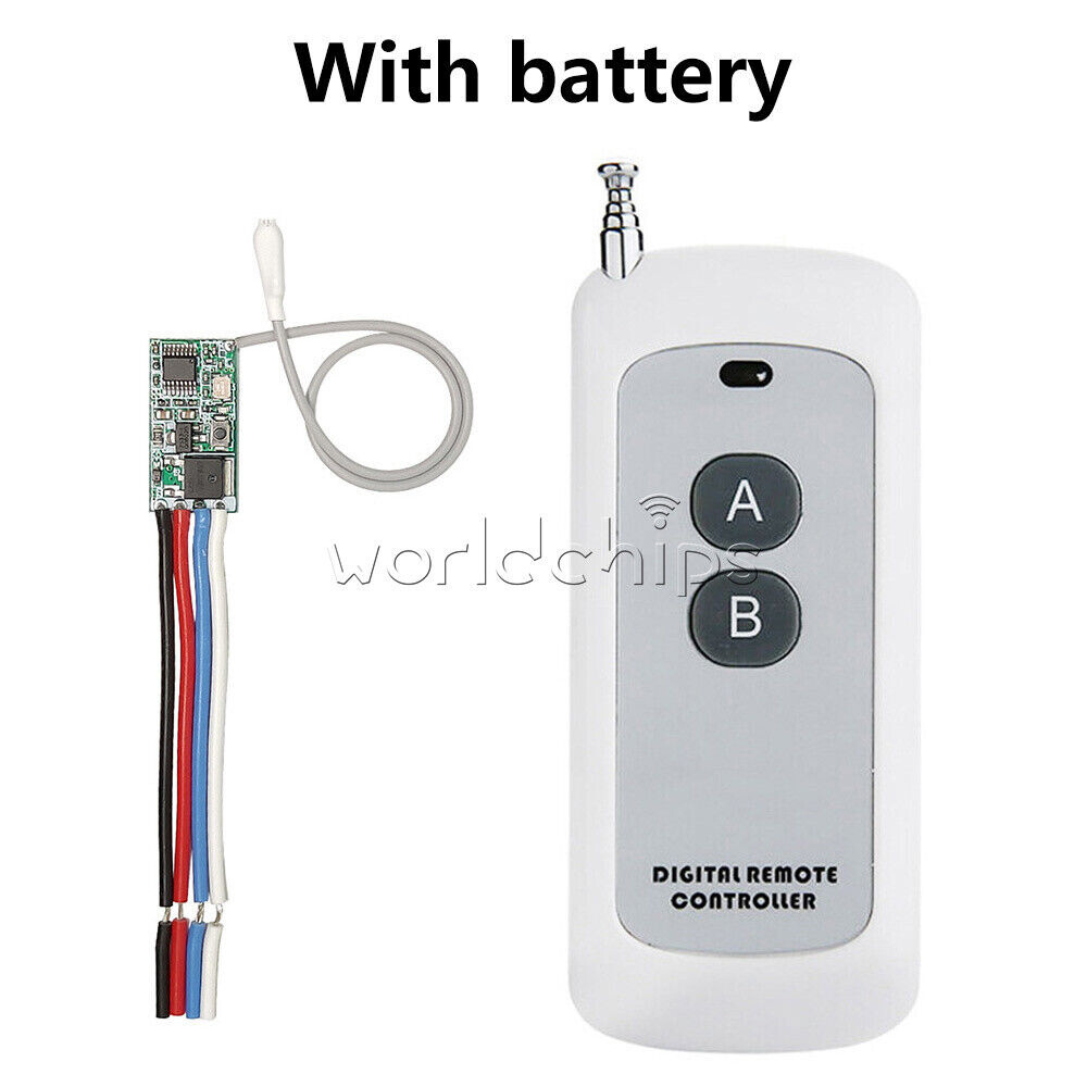 433mhz DC 3.6V-24V 1CH Relay Wireless RF Remote Control Switch Receiver Module