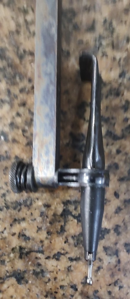 🗽VINTAGE LUFKIN INDICATOR WITH BAR MOUNT