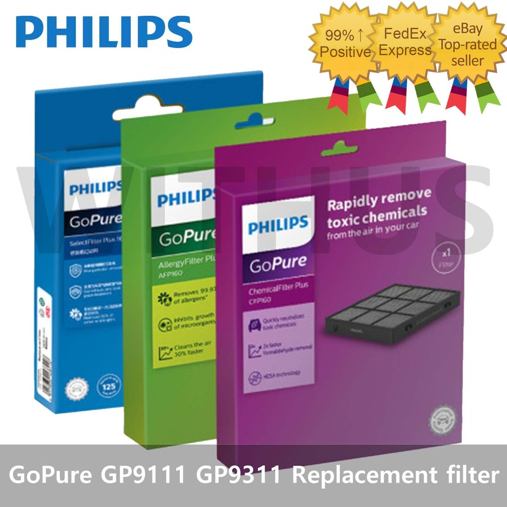 Philips GoPure GP9111 GP9311 Replacement filter for Car Air Purifier - 3 Type=