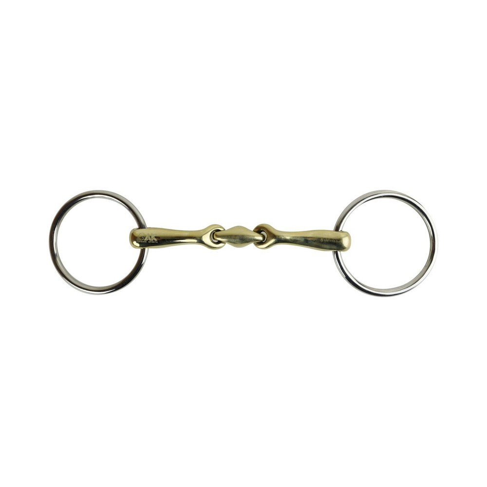 AK Loose Ring Lozenge with Angled Shape in German Silver