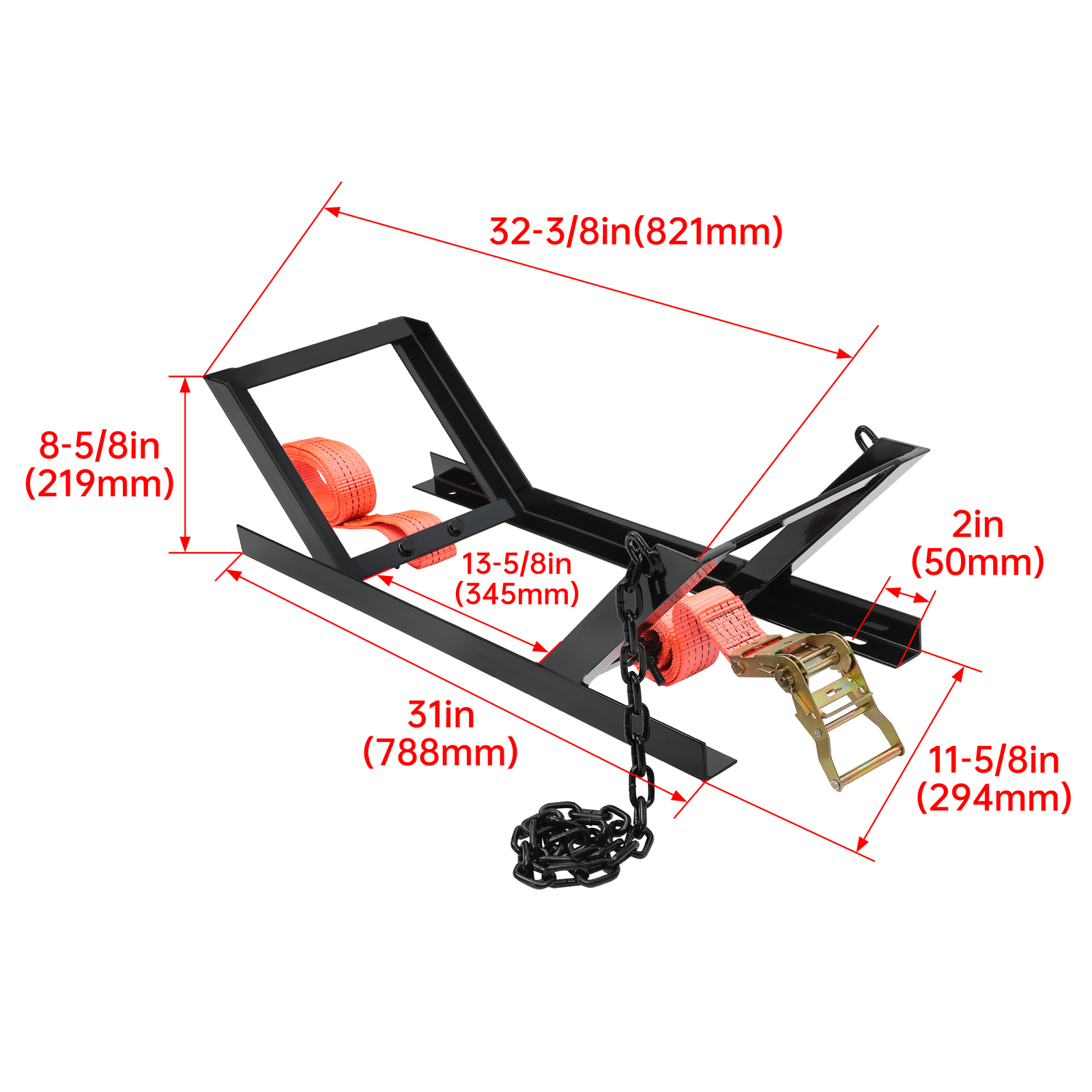 Upgate Adjustable Semi Truck Tire Rack Spare Tire Carrier Tire Mount Tire Holder