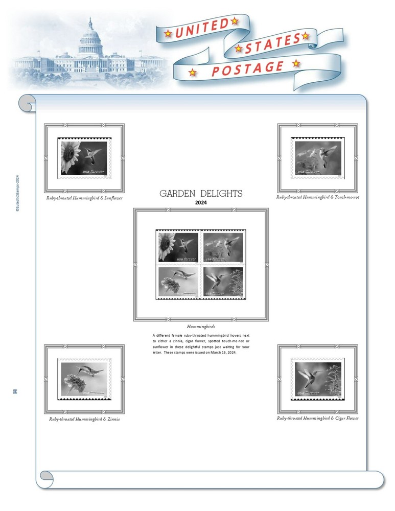 2024 U.S. Regular Issue Singles COMPLETE Supplement (White Ace Alternative)