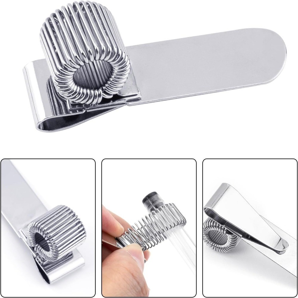 Adjustable Metal Clip Single Spring Loop for Notebook Clipboard 3
