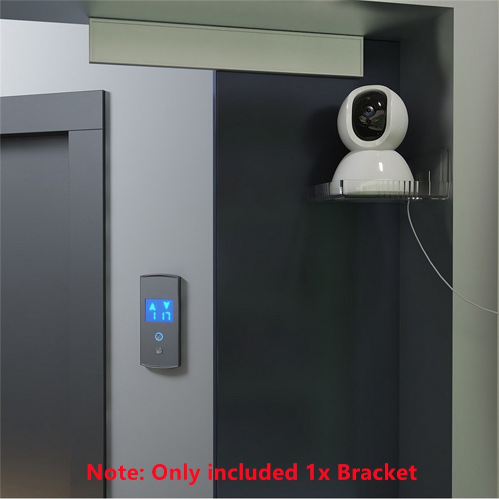 2Pcs Wall Mount Bracket Storage Tv Box Router Shelf Set-Top Box Single-Layer