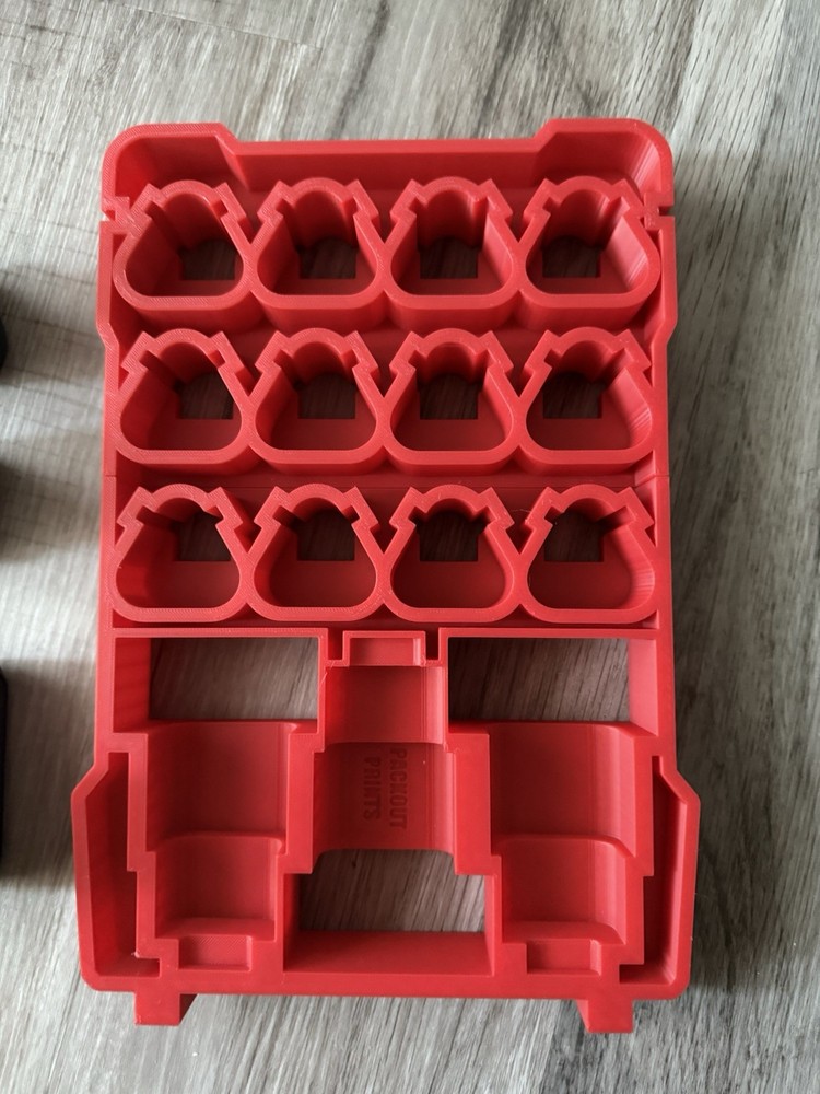 Milwaukee Packout M12 Battery Holder Insert- Red (48-22-8435)