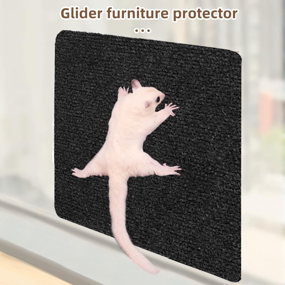 6-Pack Self-Adhesive Sugar Glider Climbing Mats - Space-Saving Cage Accessori...