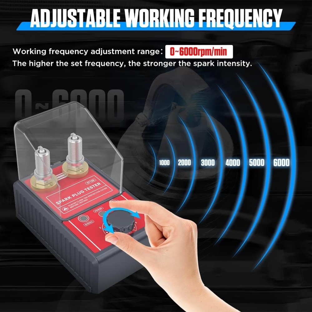 Durable Spark Plug Tester - Simultaneous Testing with Indicator for Engine Care