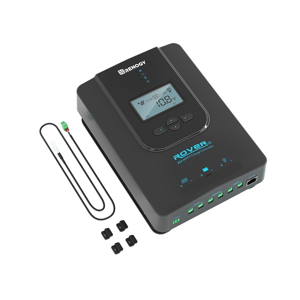 Renogy 20 Amp 12V/24V DC Input MPPT Auto Parameter Solar Charge Controller