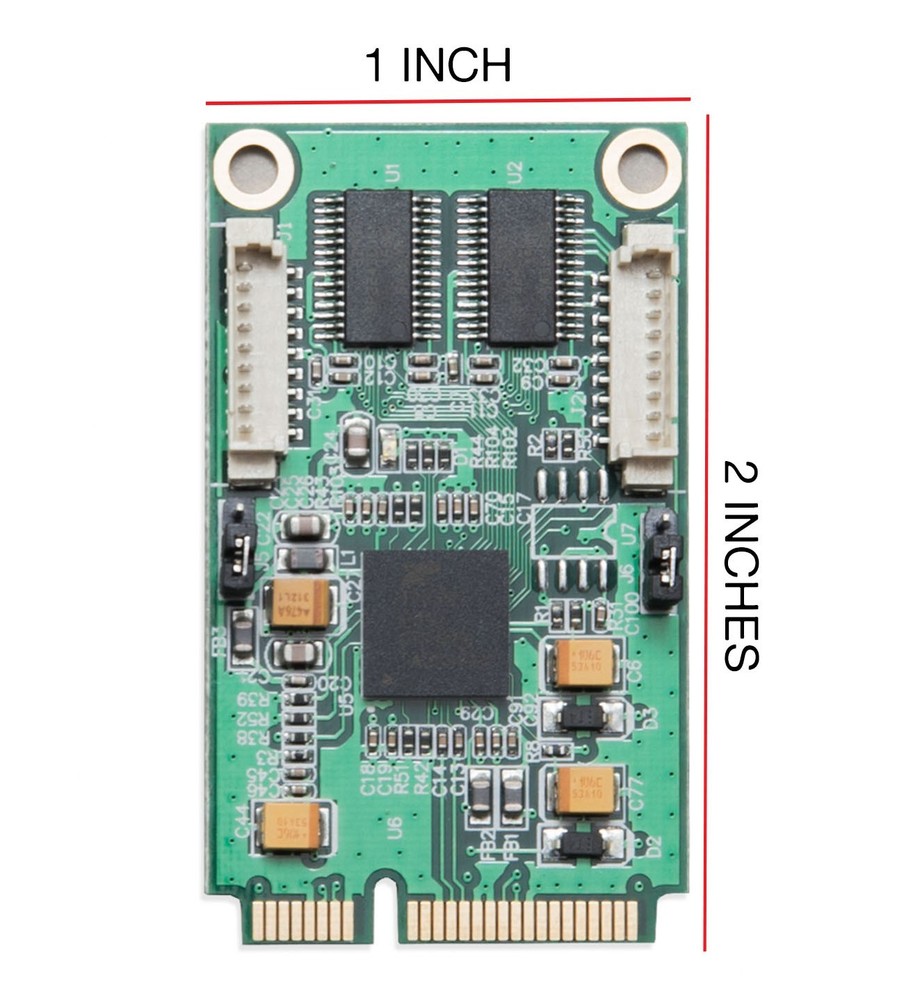 Open Box -2 Port Serial Mini PCI-e Controller Card - SI-MPE15046