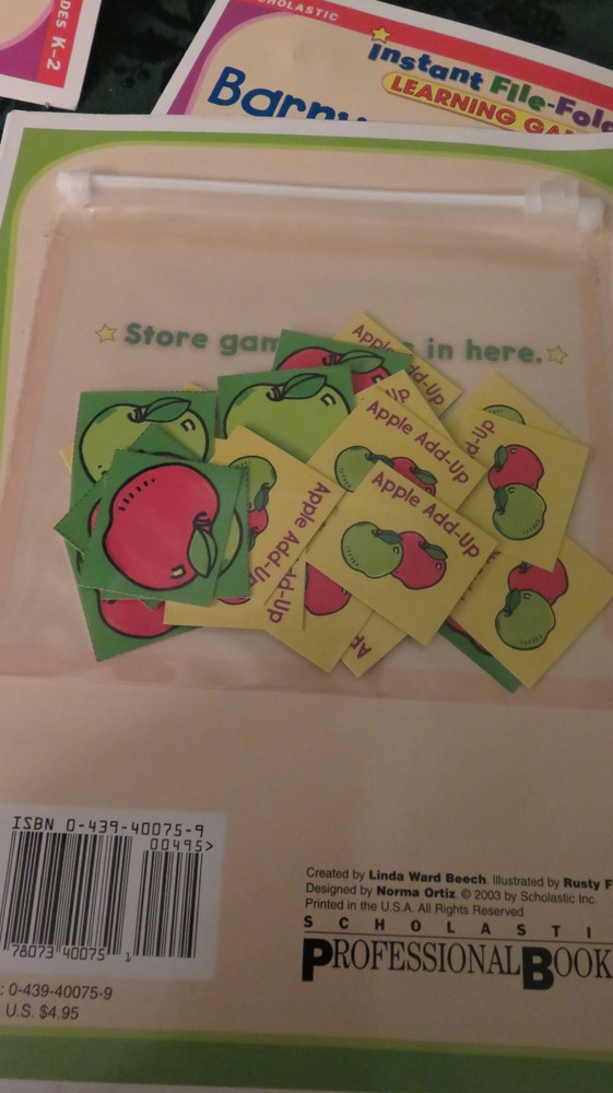 Scholastic Instant File Folder Learning Games Adding and Counting Set