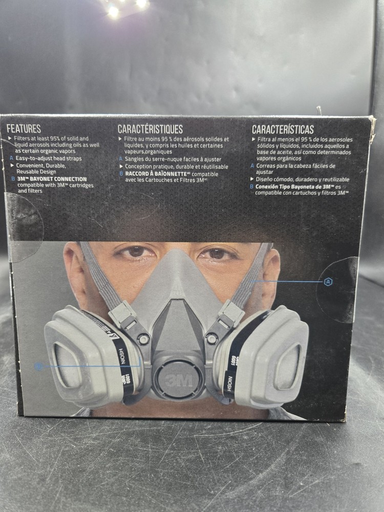 3M OV P95 Paint Project Reusable Respirator, Size Medium