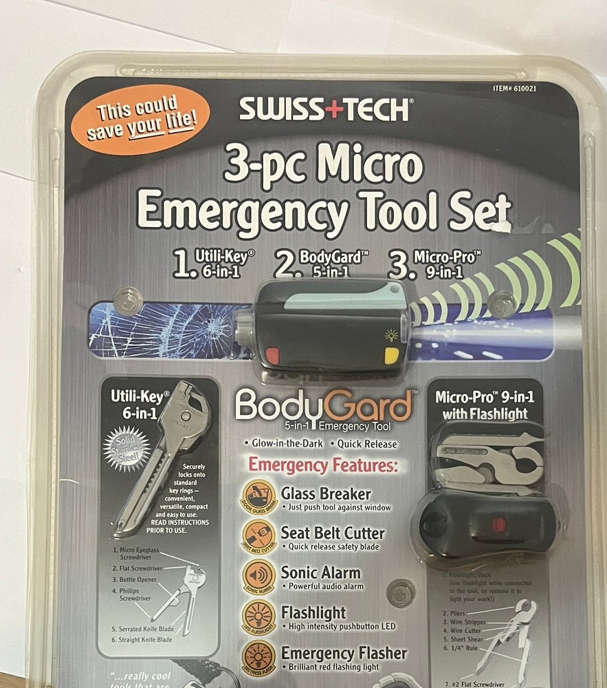 Swiss+Tech 3-pc Micro Emergency Tool Set