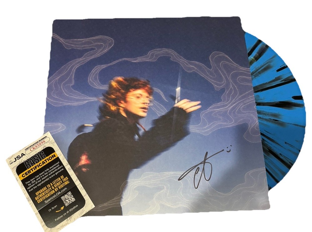 CAVETOWN SIGNED RUNNING WITH SCISSORS LP JSA COA Vinyl Record Blue Variant