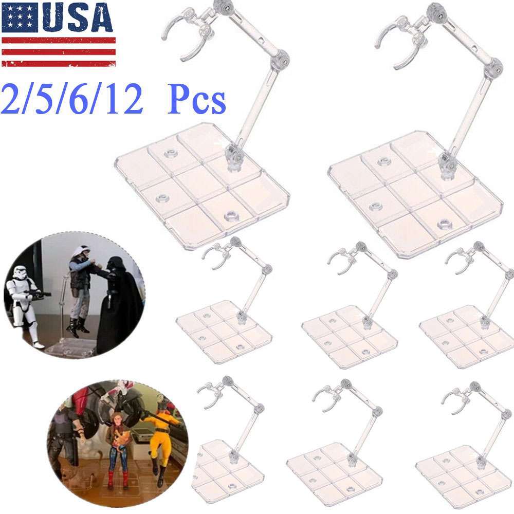 1-12 HG144 Adjustable Action Figure Display Holder Base Doll Model Support Stand
