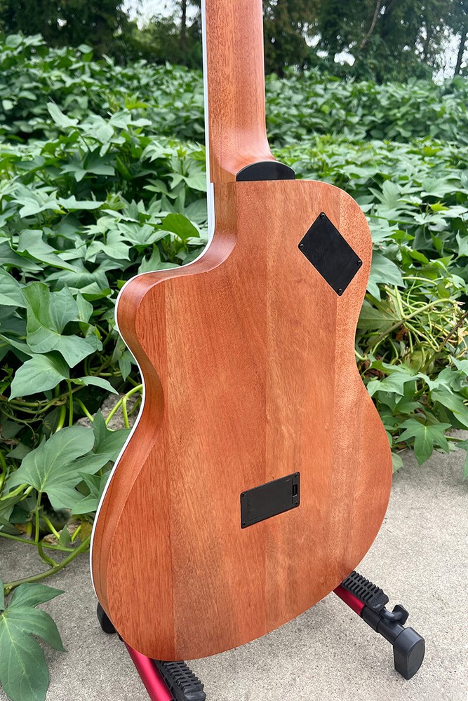 Electric Classical Guitar Silent Travel Built In Effect Nylon String Portable