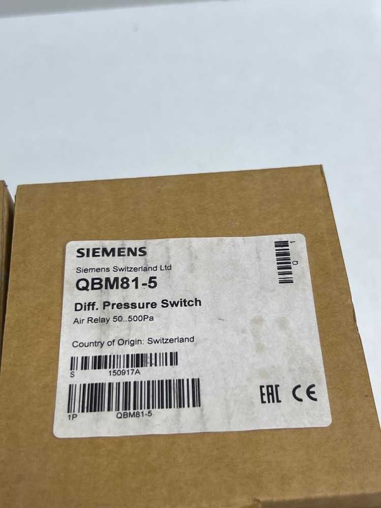 (LOT 2 PCS) SIEMENS QBM81-5 DIFF. PRESSURE SWITCH