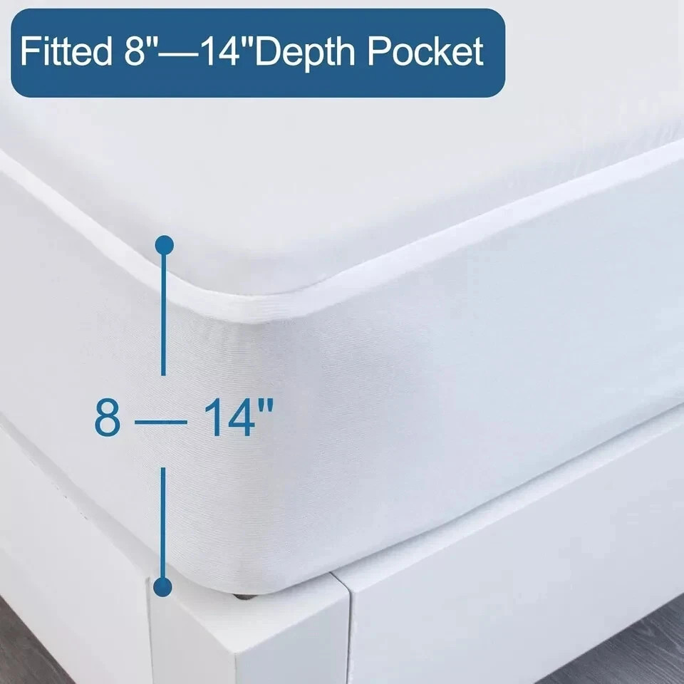 Full Size Waterproof Mattress Protector, Full Mattress Cover Pad Waterproof