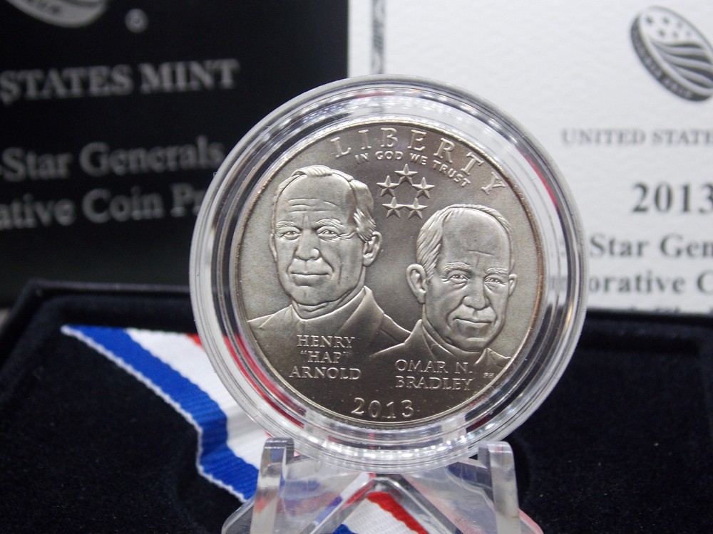 2013 "D" Commemorative *5-STAR GENERALS* Clad Unc Half Dollar 50c Box & COA