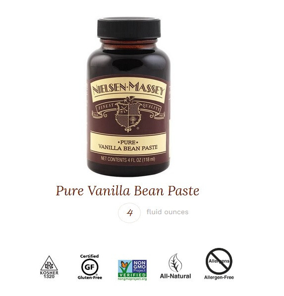 Vanilla Bean Paste,   Nielsen-Massey,  4oz New & Sealed,   exp 2027 -  free ship
