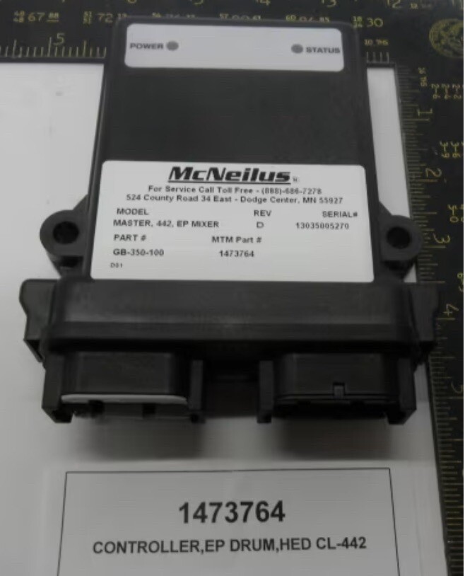 McNeilus Controller EP Drum 1473764 And Harness Control 14739828.