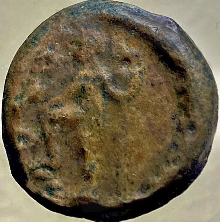 Neptune and Goddess Fortuna Roman Provincial 27BC-14AD Reign of Augustus Coin