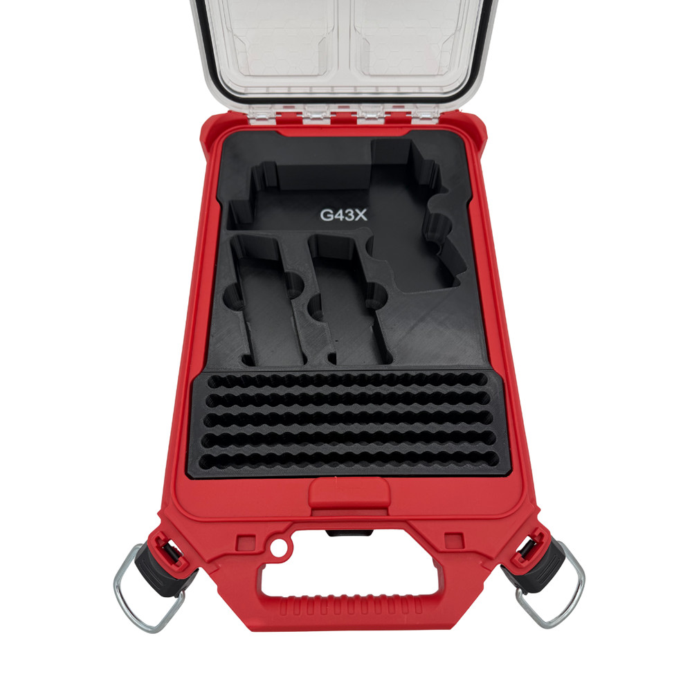 Glock 43X with Optic & Light Insert for Milwaukee Packout