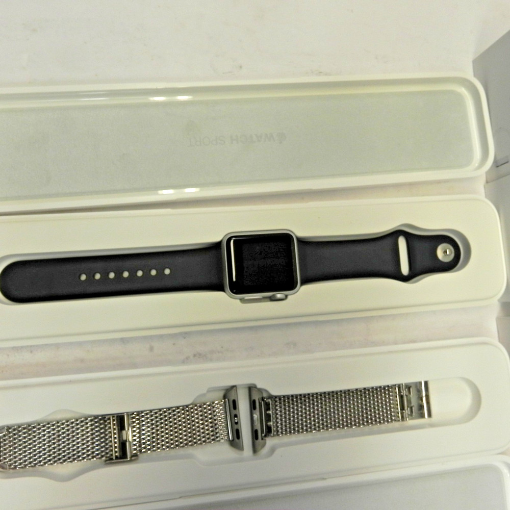 APPLE WATCH SPORT 7000 W/ CHARGER + SECOND BOX WITH PARTIAL STRAP UNTESTED