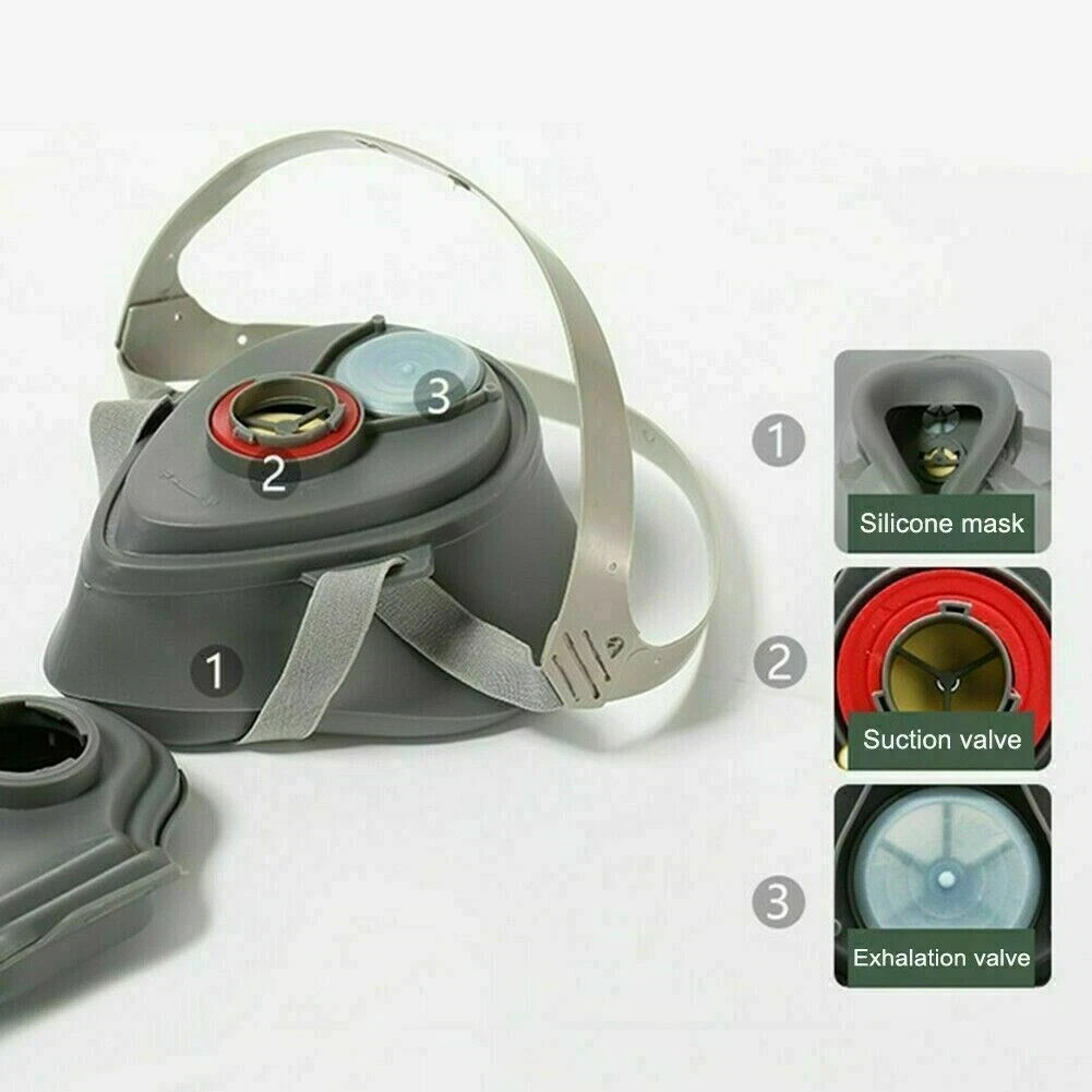 Premium Dust Respirator Mask with 10 Replaceable Filters for Industrial Protect