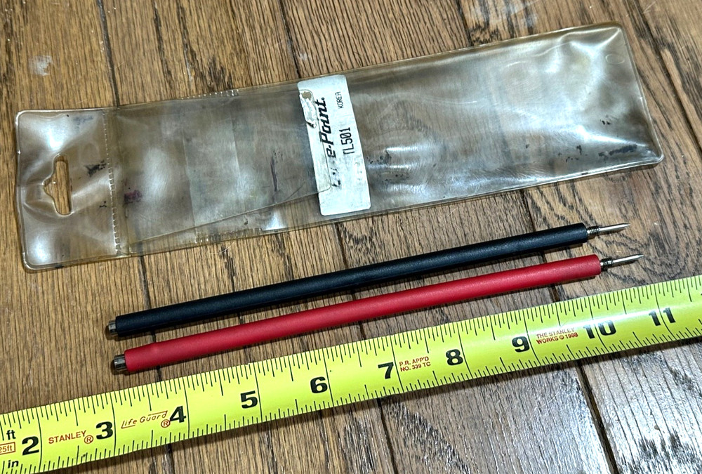 Blue Point Tools Extra LONG 8" Test Lead Multimeter Electrical Probe Set