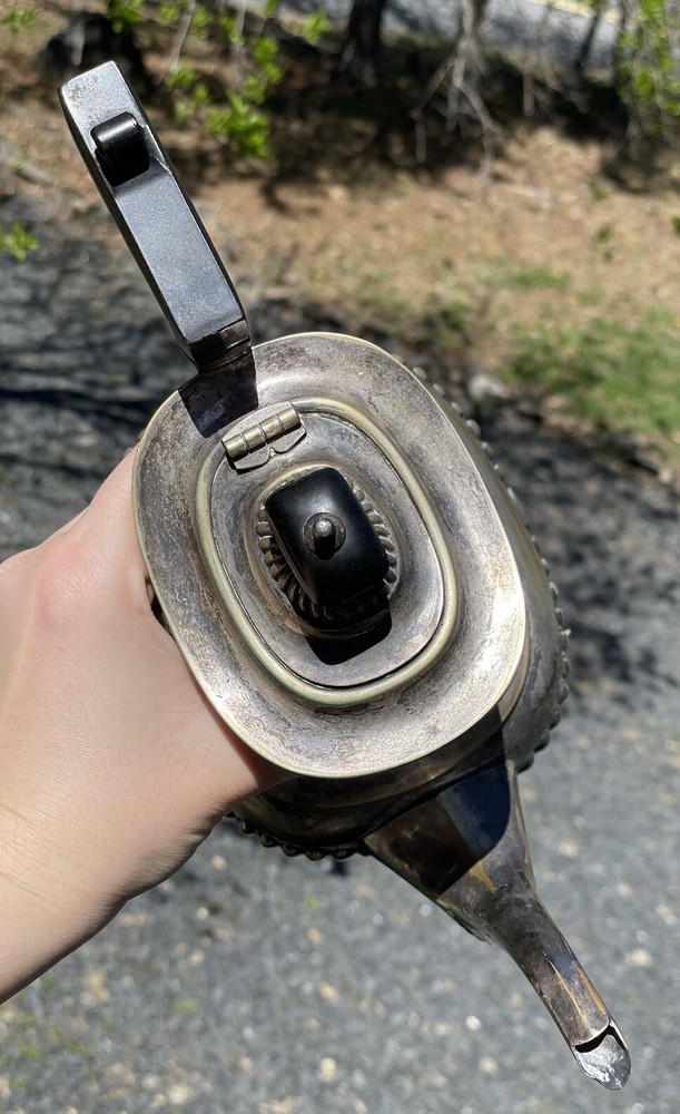 Antique Sheffield Coffee Pot John Wanamaker Silverplated Victorian / Edwardian