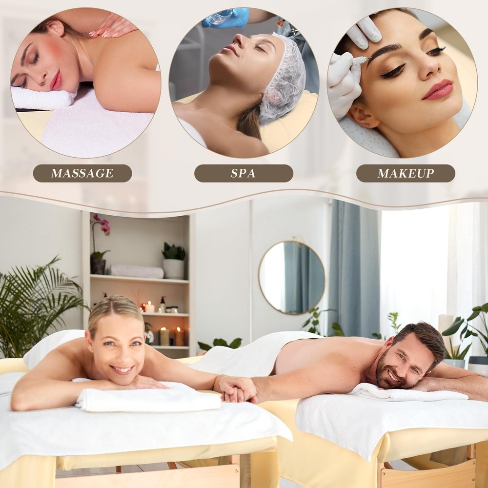 9 Pcs 3 Set Microfiber Massage Table Sheets Set Bulk Includes Flat Sheet, Fit...