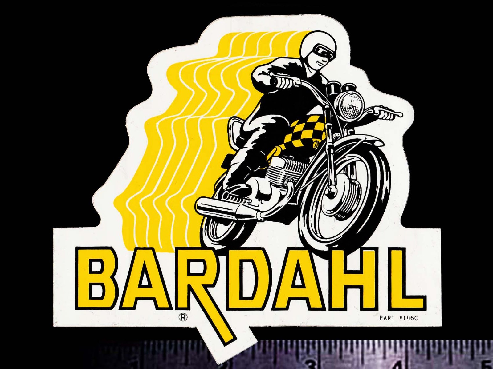 BARDAHL Motorcycle - Original Vintage 1960's 70’s Racing Decal/Sticker