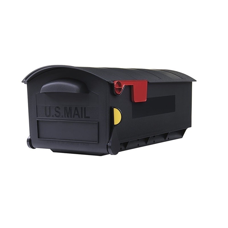 Durable Large Post Mounted Mailbox Weather Resistant W/ Delivery Flag Indicator