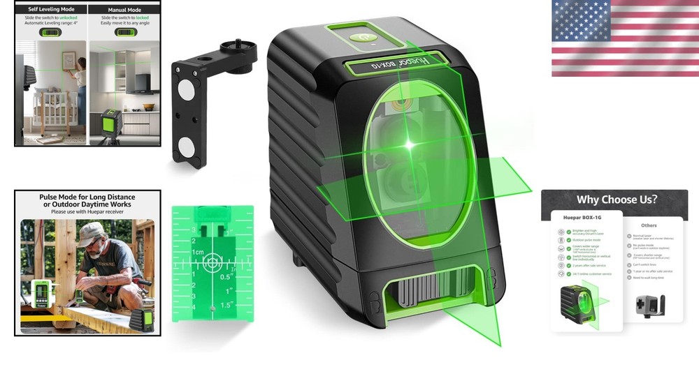Complete Laser Level Kit - 150Ft Self-Leveling with Receiver & Accessories