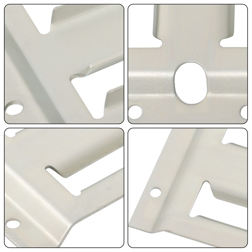 Carbon Steel Durable E Track Tie Down Rail Kit Silver Galvanized Replacement