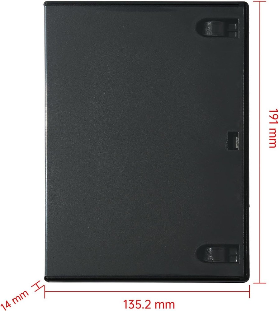 DVD+CD+Blu-Ray Replacement Disk Case One Disc Empty/Standard Size Black "GOOD"