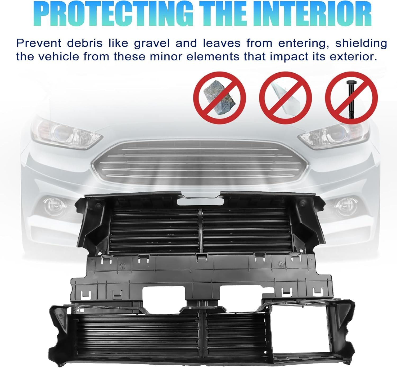 Active Grille Shutter Radiator w/Motor For 2013-2016 Ford Fusion Assy DS7Z8475B