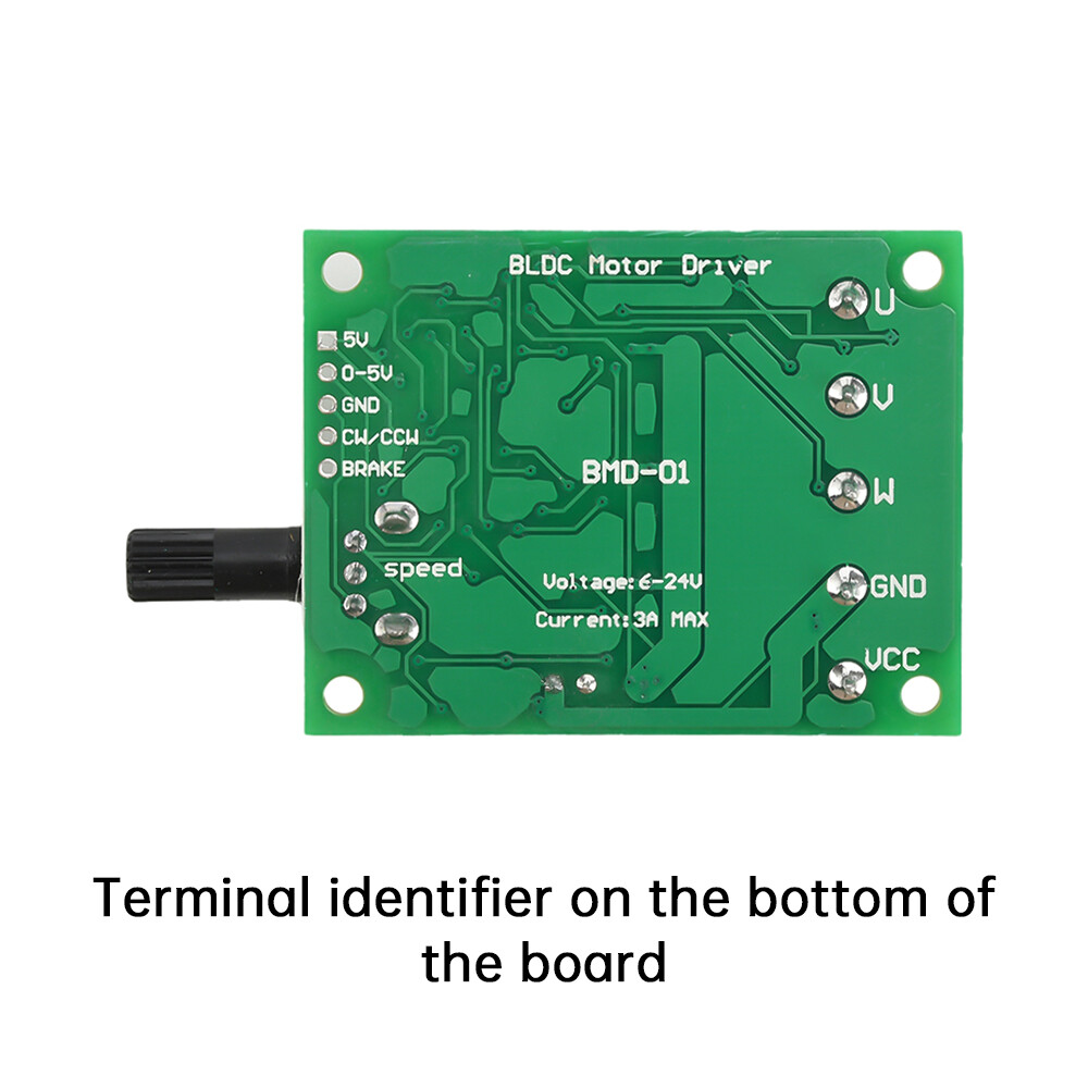 DC 3-phase Brushless Motor Speed Controller Motor Drive Control Board 6V 12V 24V