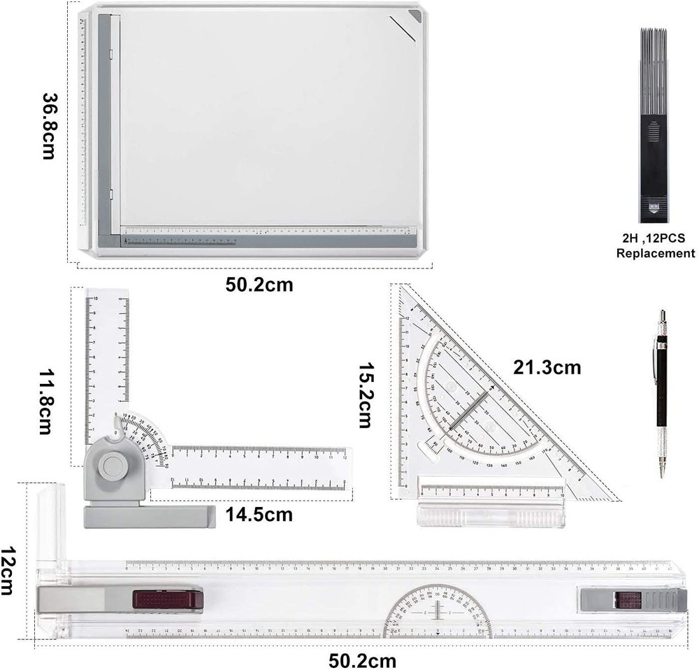 Metric A3 Drawing Board Drafting Table Multifunctional Drawing Board Table with