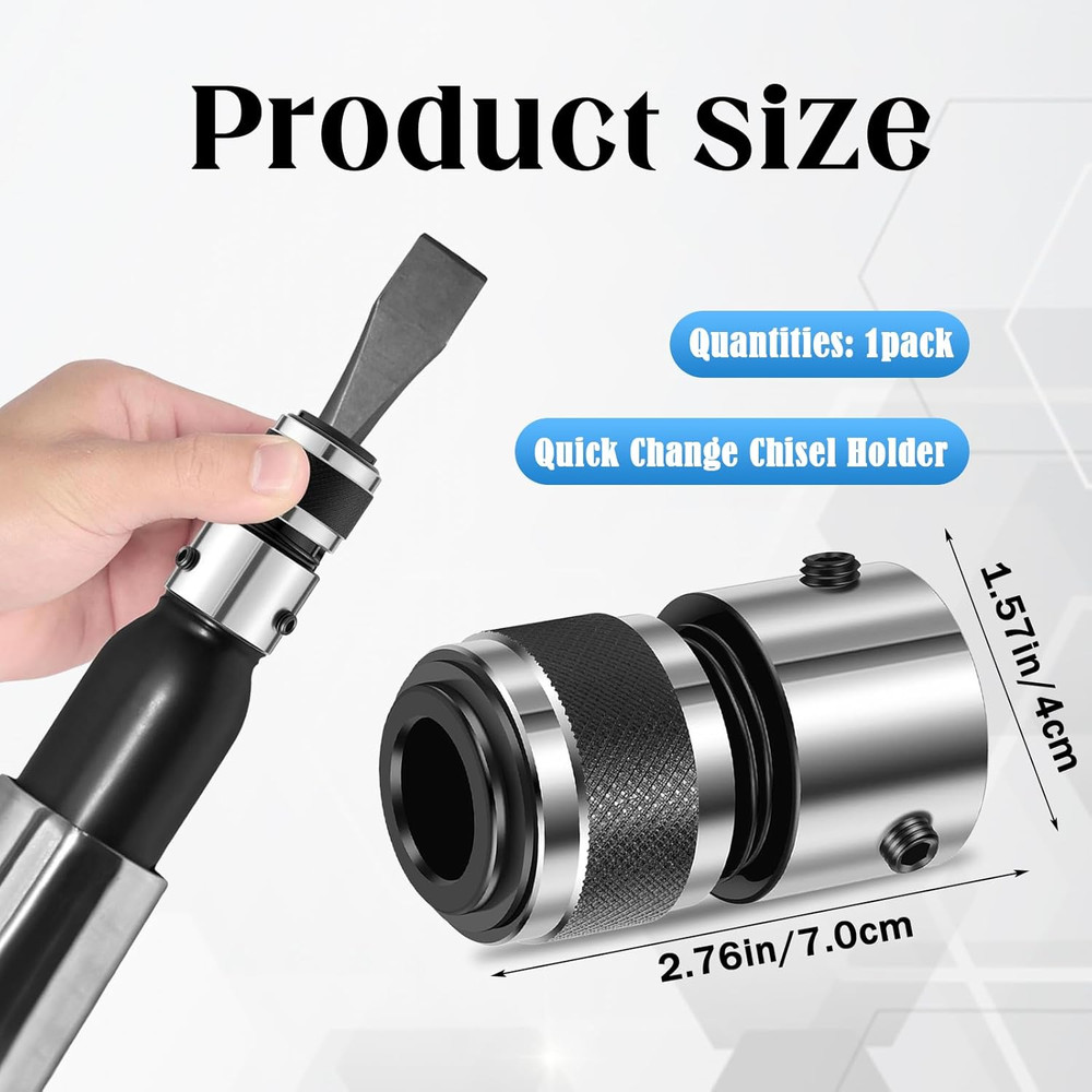 Quick Change Chisel Retainer for Air Hammer Socket Adapter, Air Hammer Quick Cha