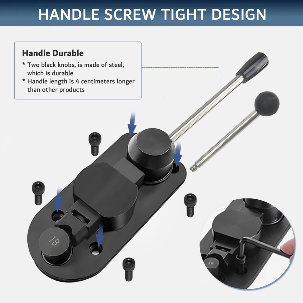 HAADID Ring Bending Tool with Nylon Dies, Ring Bender Shaper Press Machine, S...