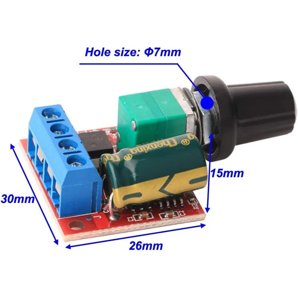 Controller Speed Motor 3pcs Mini Dc Pwm 5v-35v 5a Adjustable Switch Module 6v