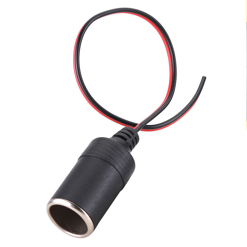 Car Cigarette Lighter Charger 12V/24V Adapter Cable Female Socket Plug Connector