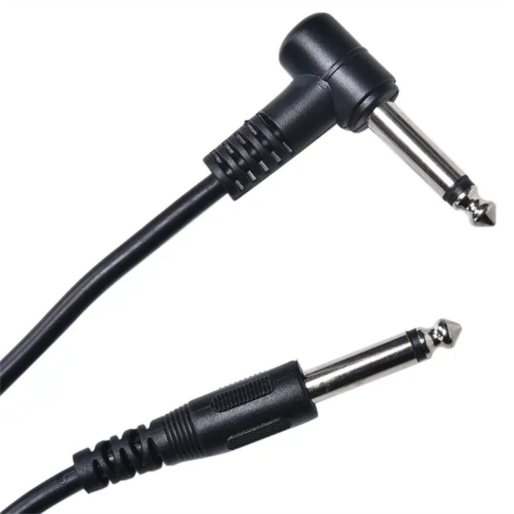 10FT Electric Patch Cord Guitar Amplifier Amp Cable Right Angle 90 Degree
